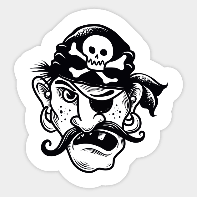 Pirate Sticker by Adorline